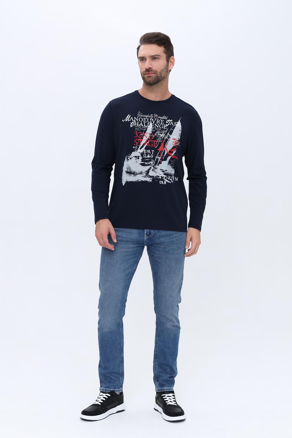 Лонгслив Claudio Campione с принтом