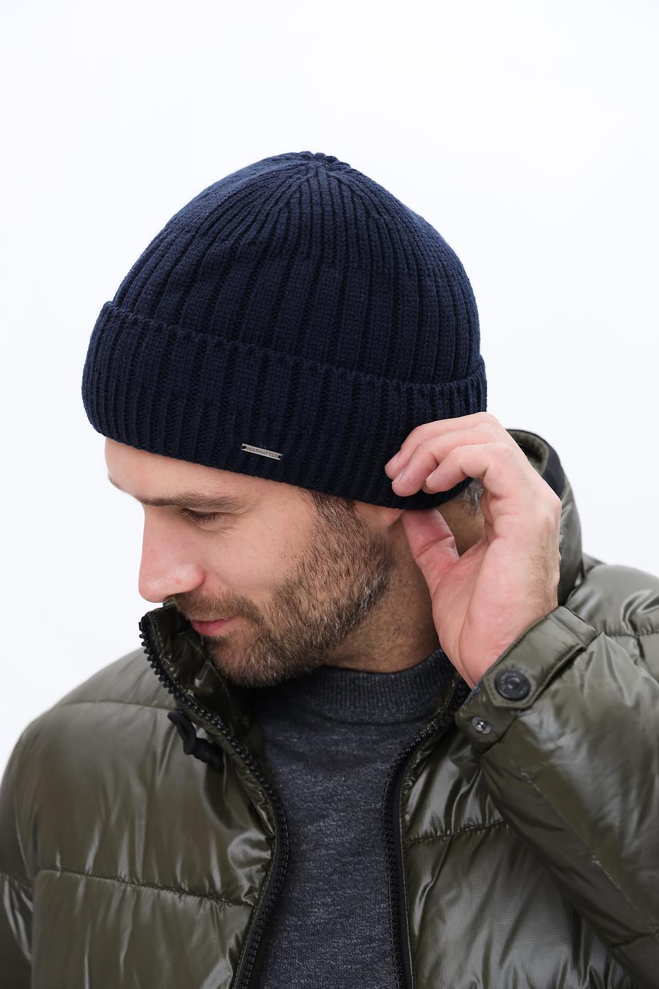 Шапка Marhatter мужская синяя