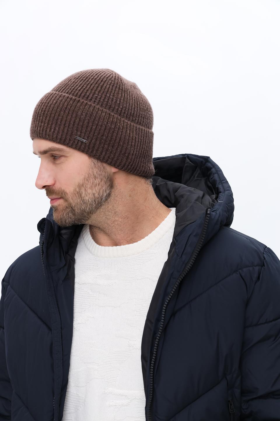 Шапка Marhatter мужская коричневая