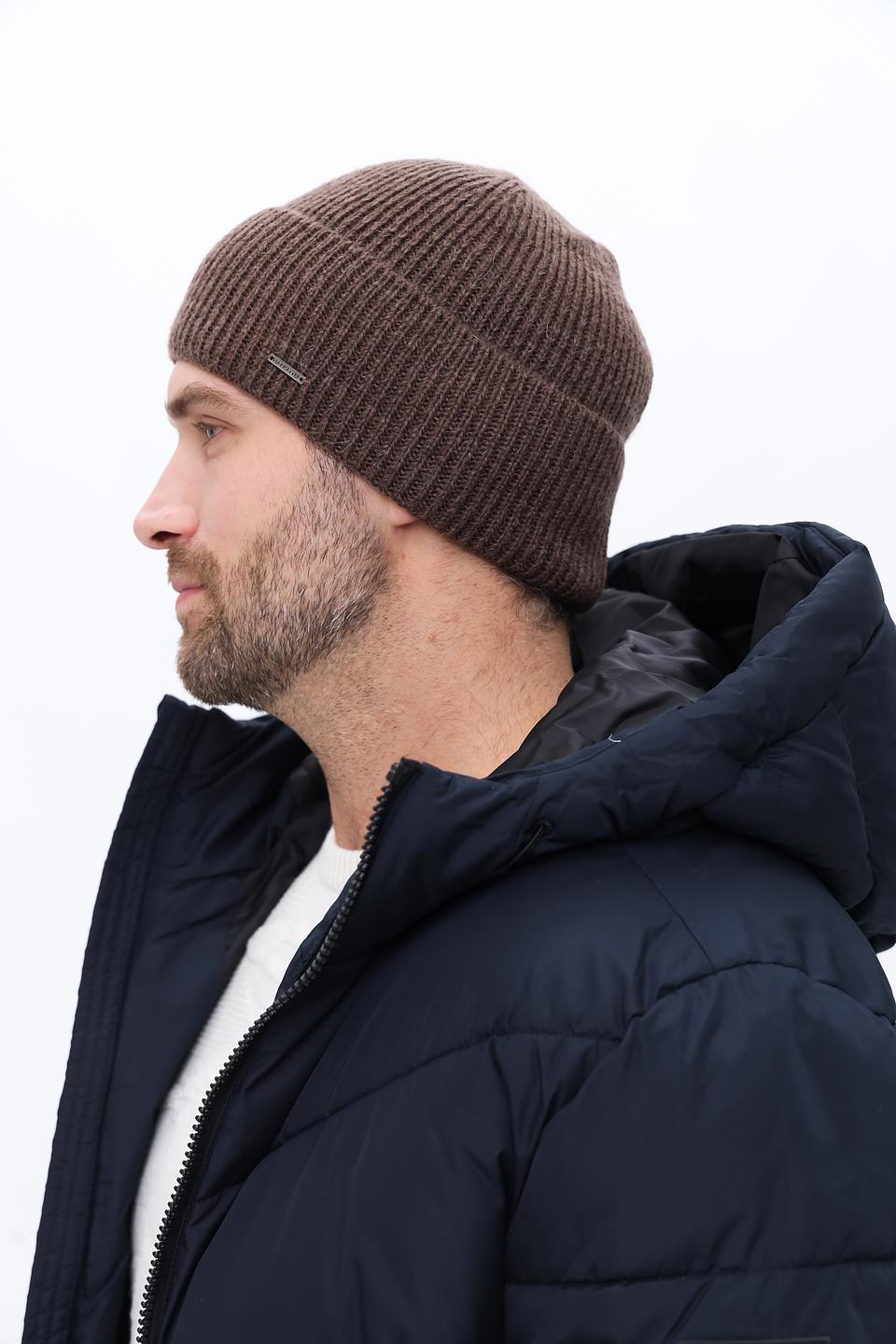 Шапка Marhatter мужская коричневая