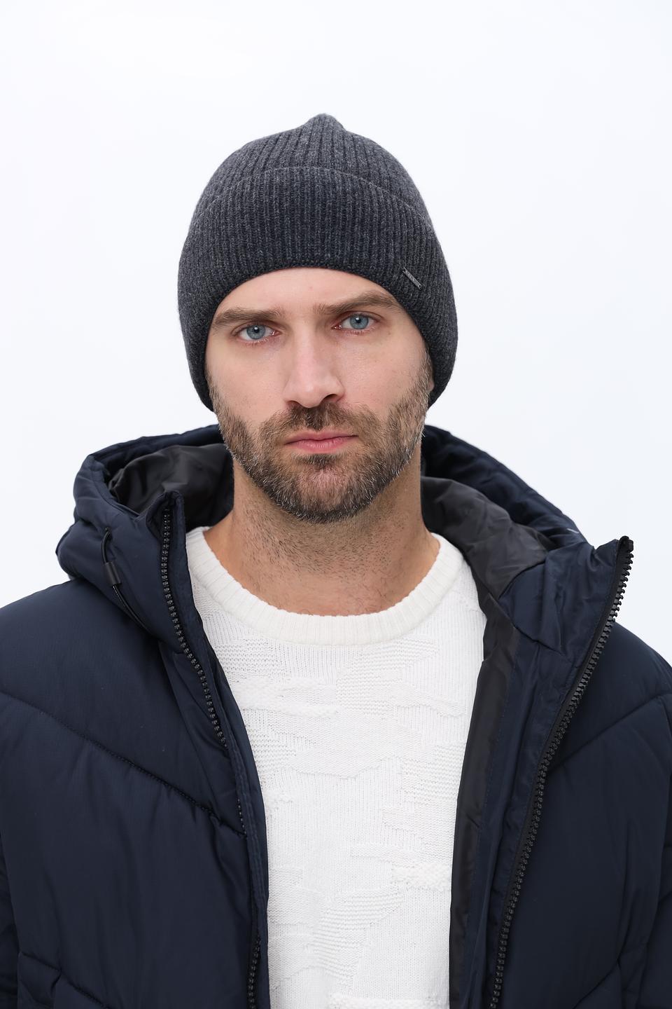 Шапка Marhatter мужская серая