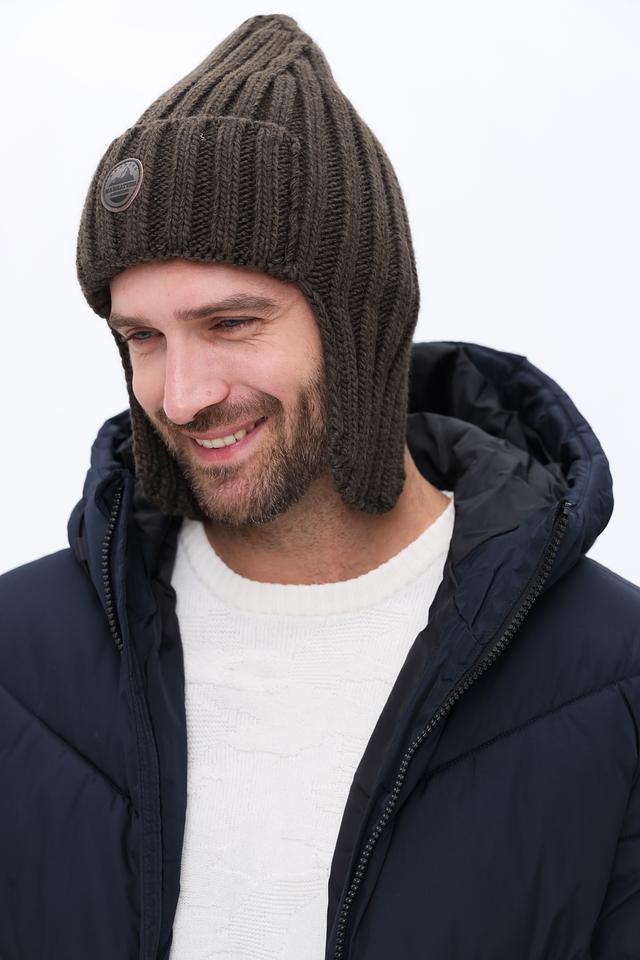 Шапка Marhatter с ушами коричневая