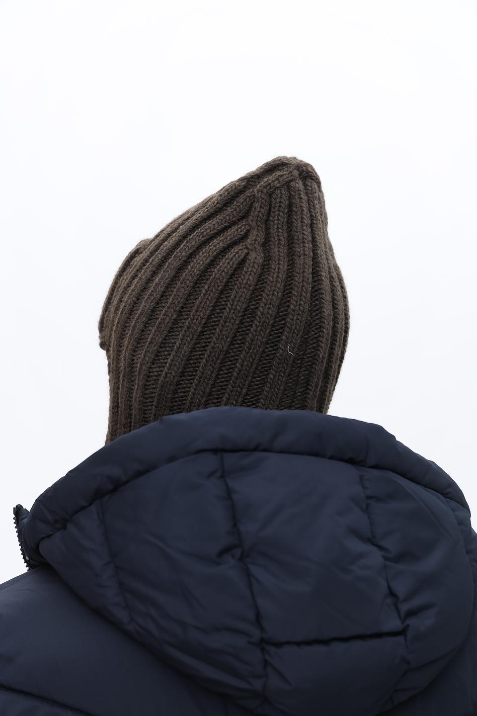 Шапка Marhatter с ушами коричневая