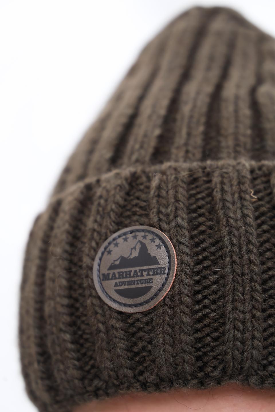 Шапка Marhatter с ушами коричневая