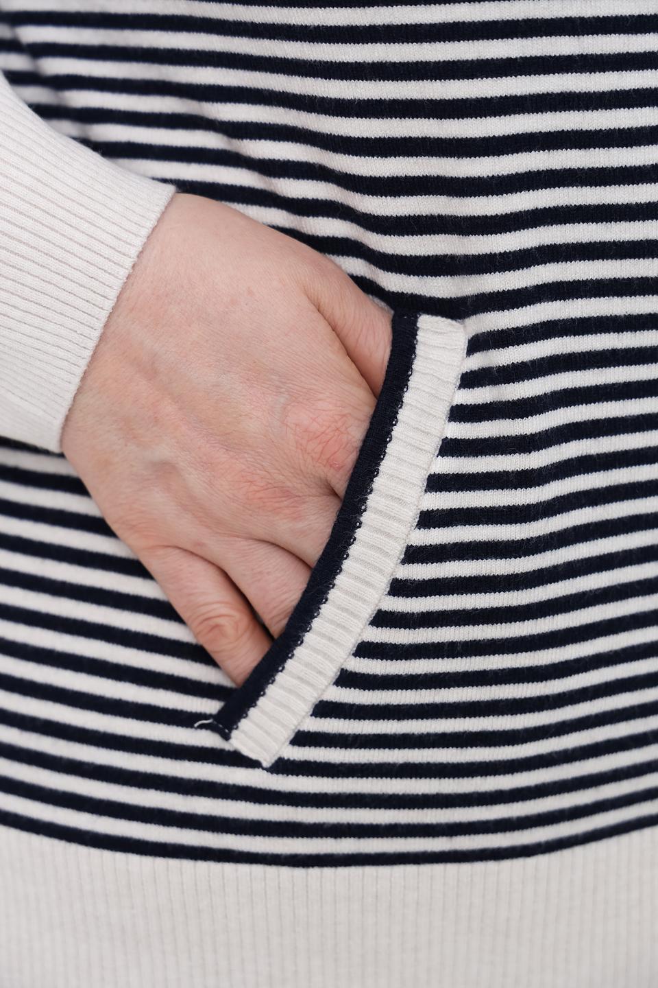 Жакет Olsen в полоску с капюшоном