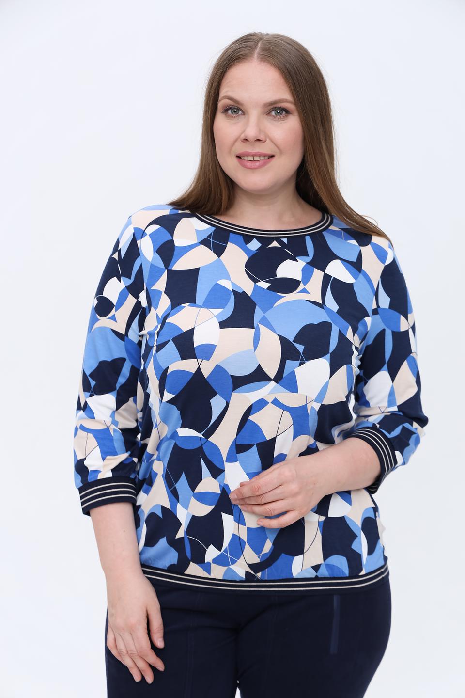 Лонгслив Olsen с абстрактным принтом