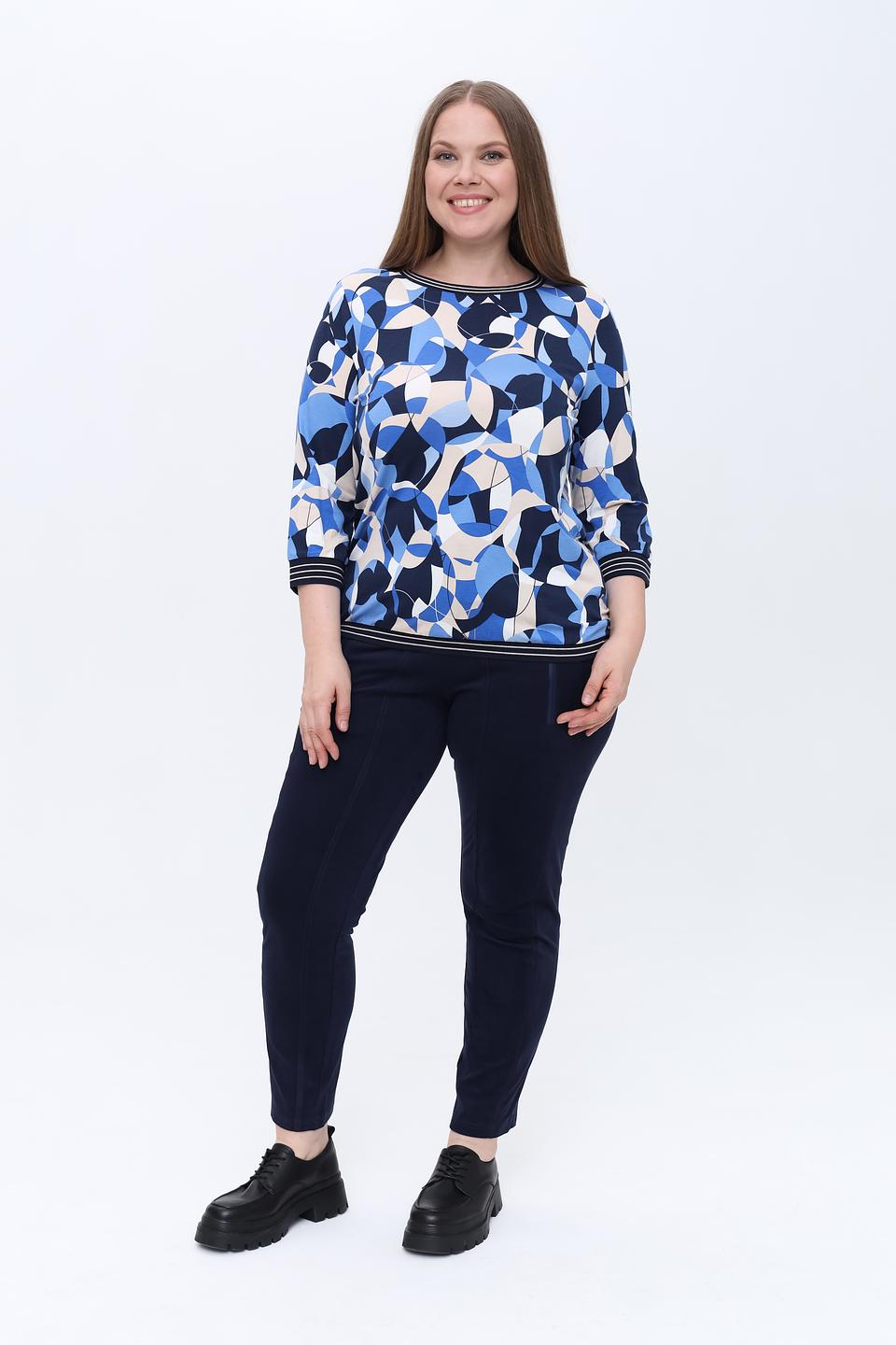 Лонгслив Olsen с абстрактным принтом