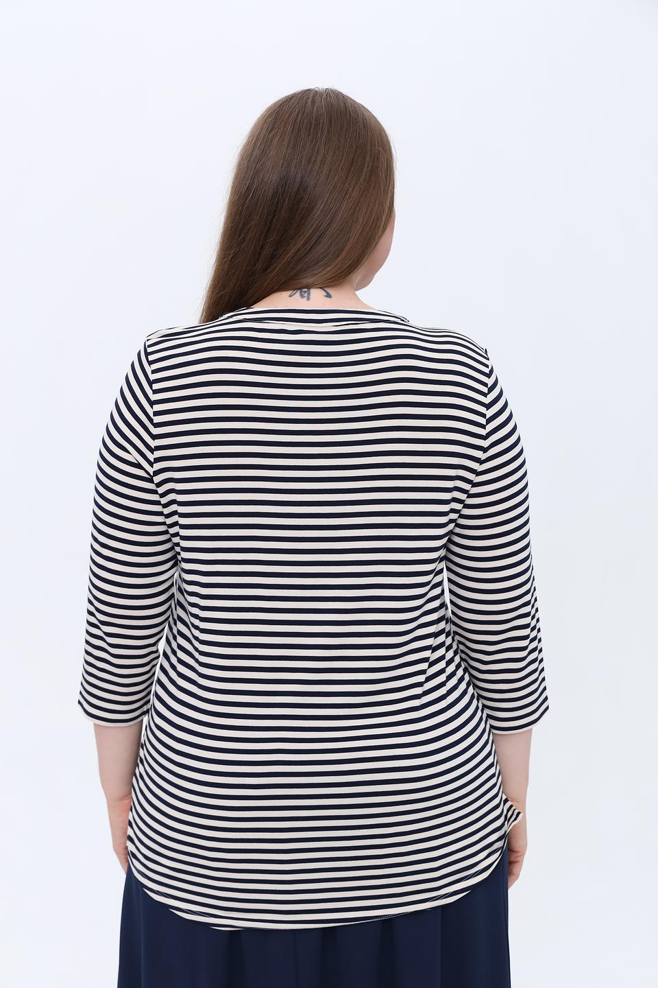 Лонгслив Olsen в полоску