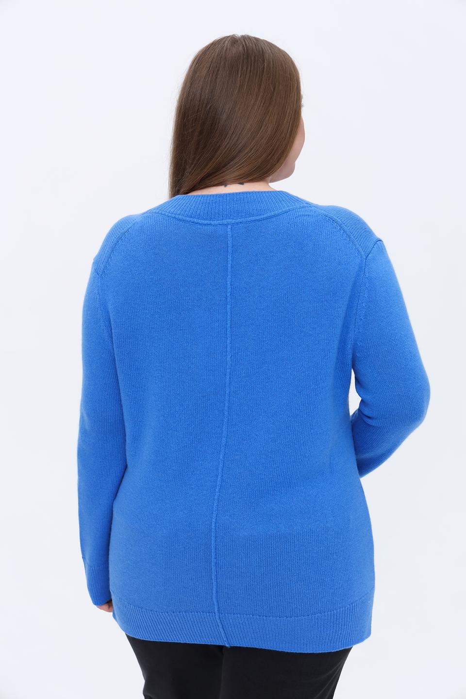 Пуловер Gerry Weber V-образный вырез синий