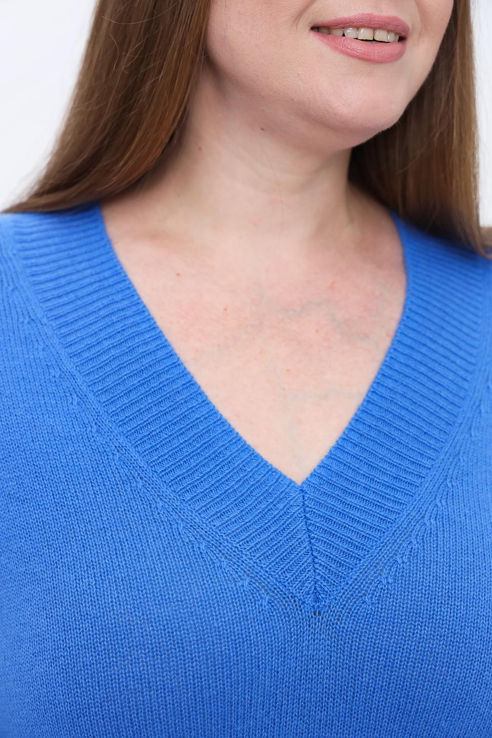 Пуловер Gerry Weber V-образный вырез синий