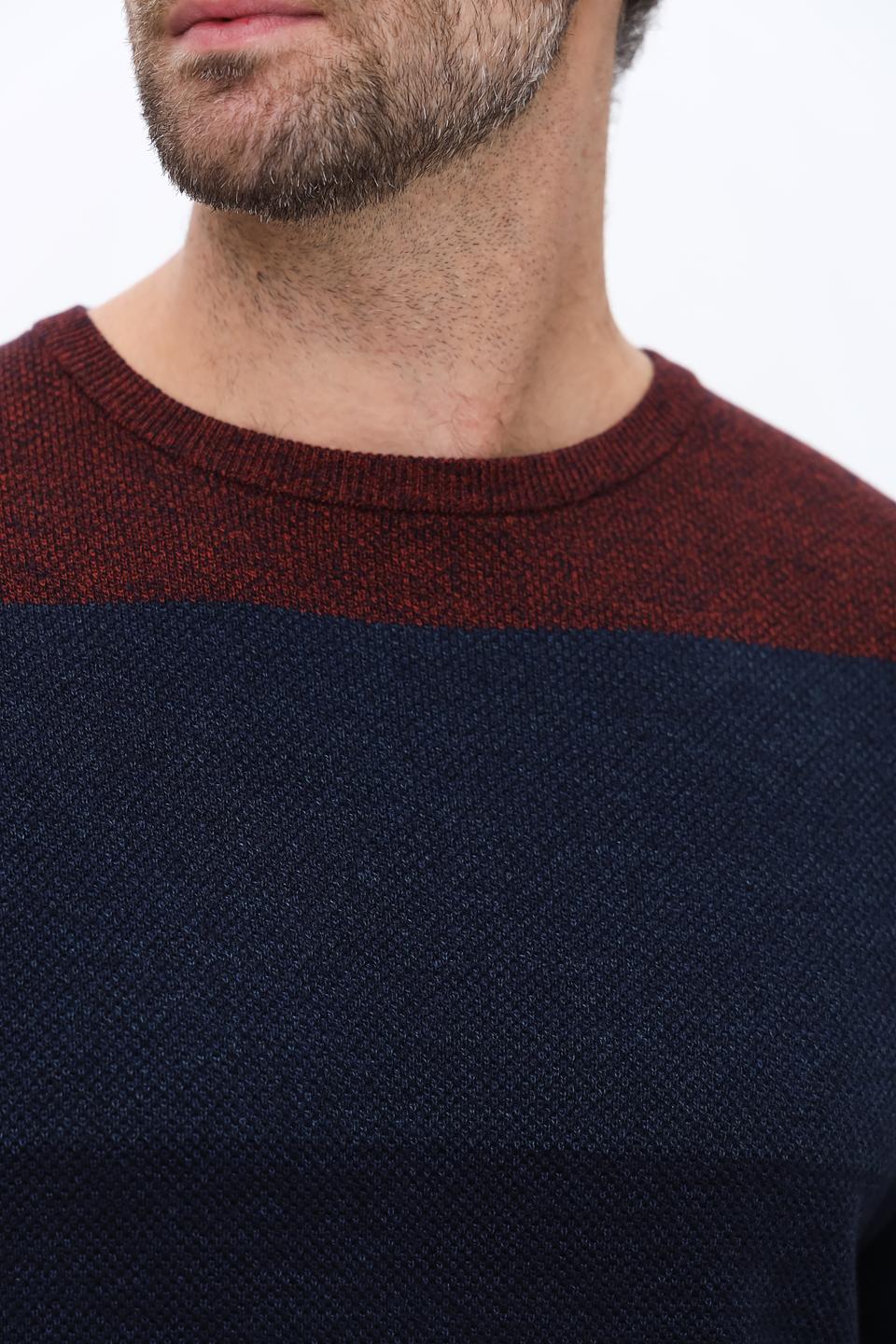 Джемпер Casa Moda в полоску бордовый