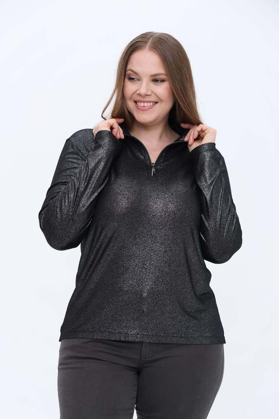 Блуза Tuzzi с пайетками черная