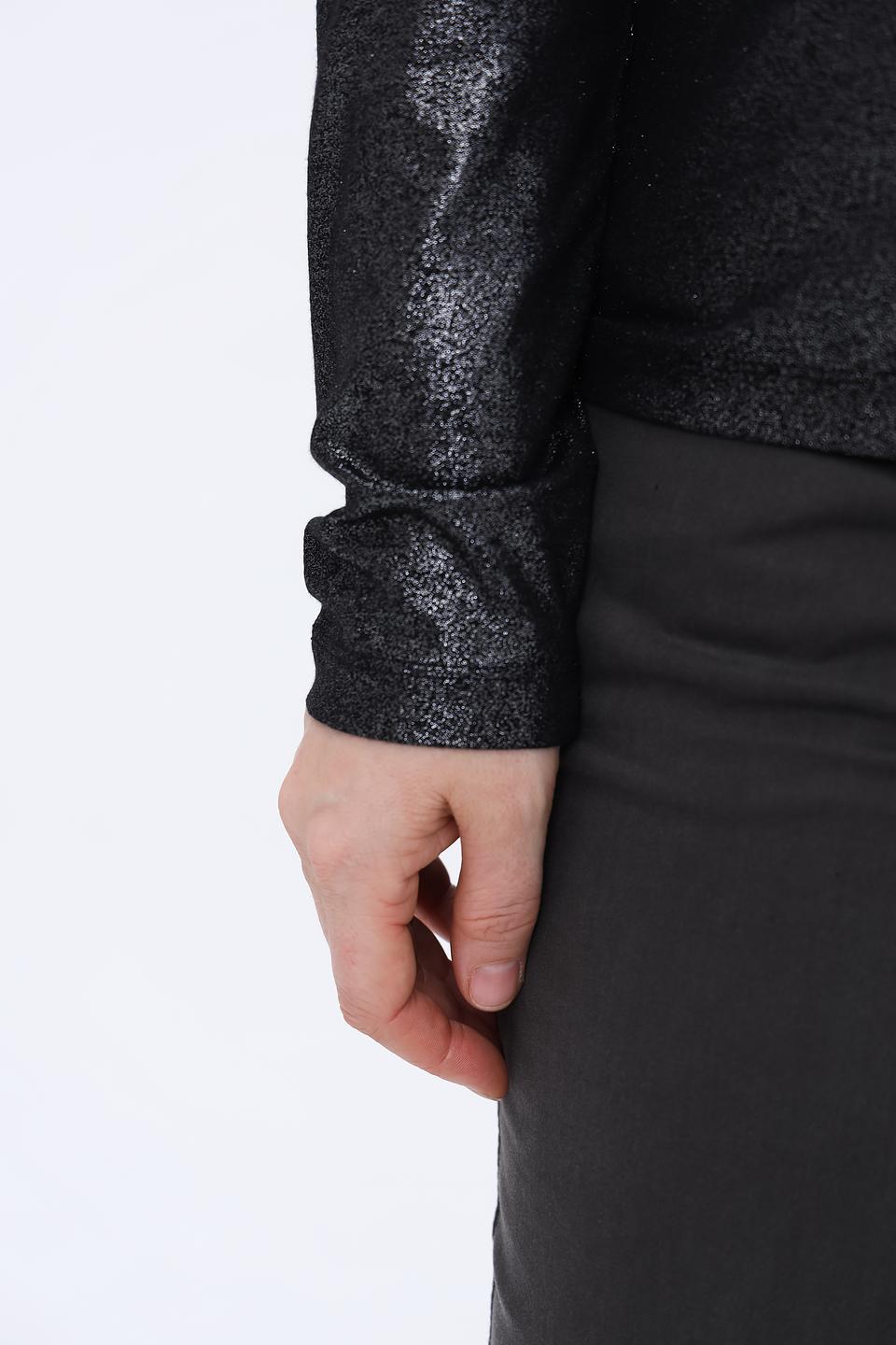 Блуза Tuzzi с пайетками черная