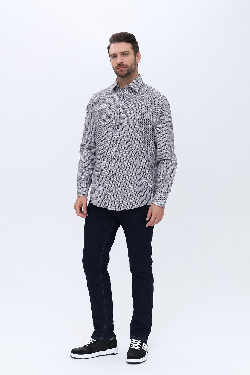 Рубашка Casa Moda приталенная в клетку