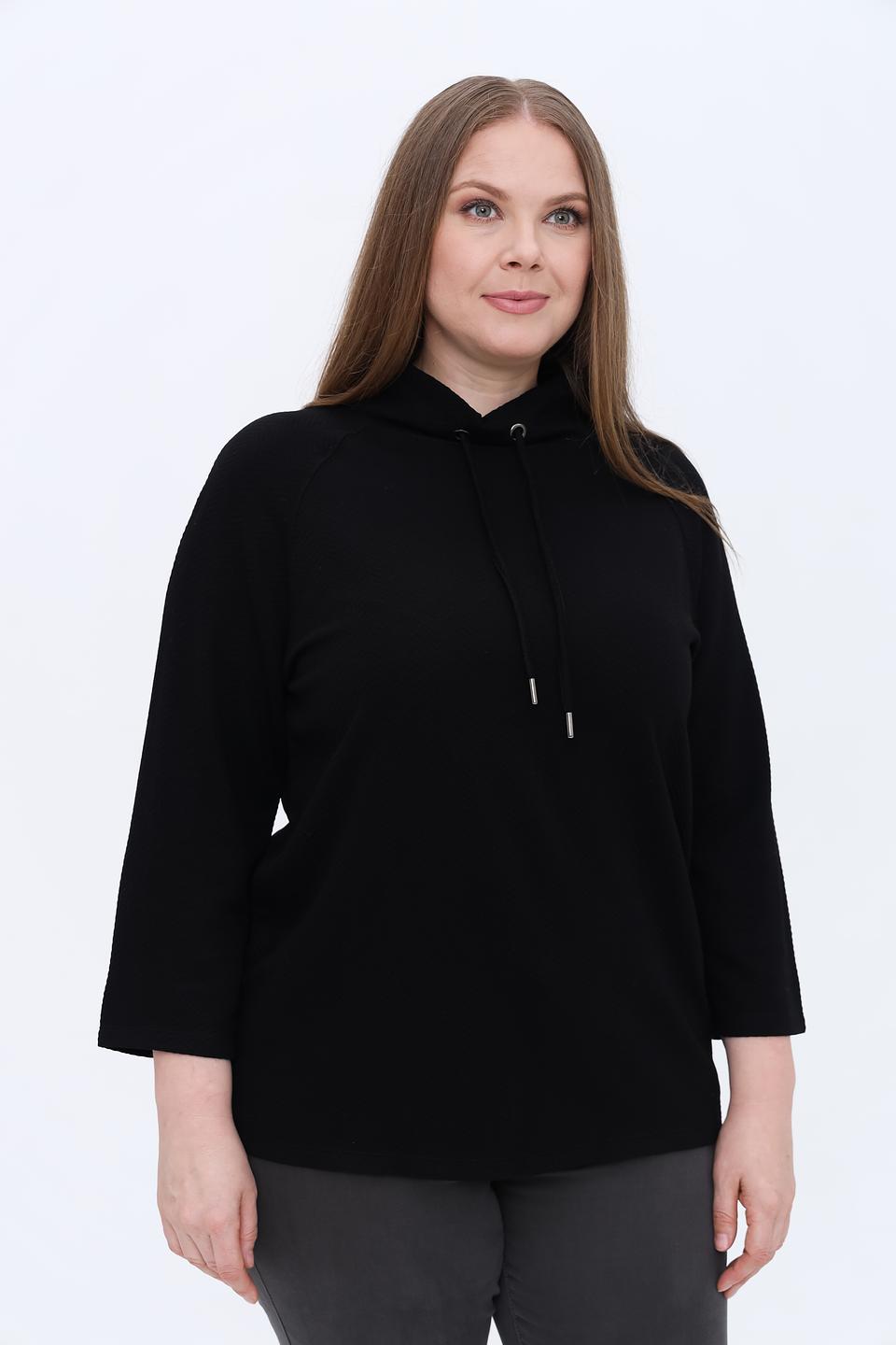 Пуловер Gerry Weber с капюшоном чёрный