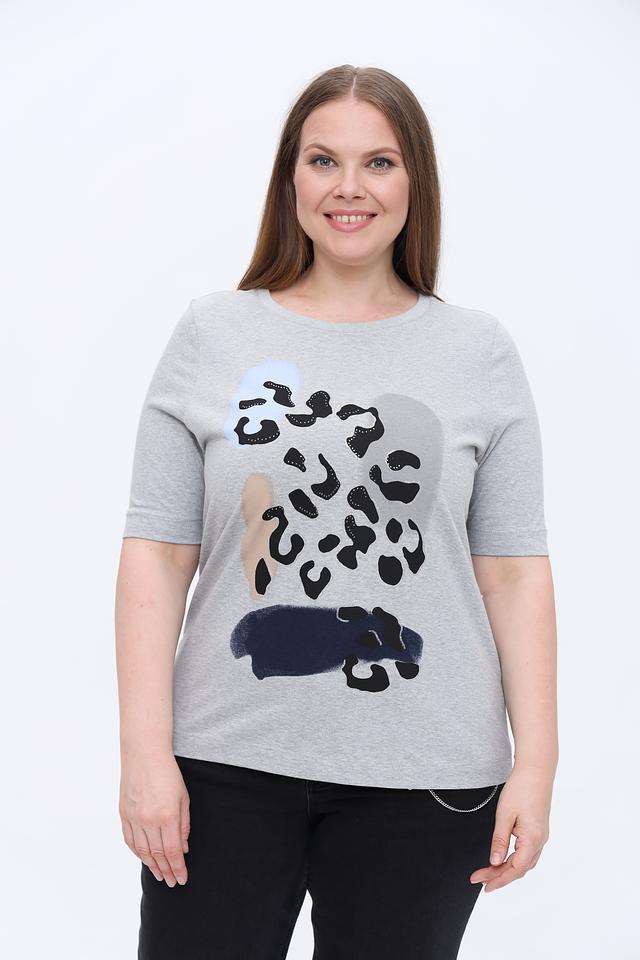 Футболка Gerry Weber с принтом серая