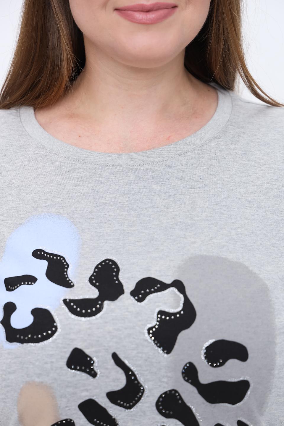 Футболка Gerry Weber с принтом серая