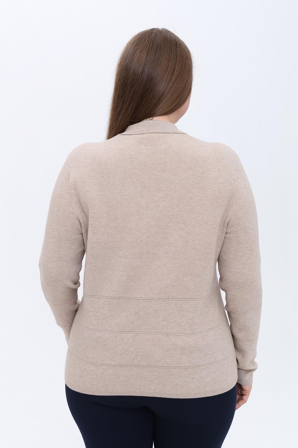 Пуловер Gerry Weber с воротником-стойкой бежевый