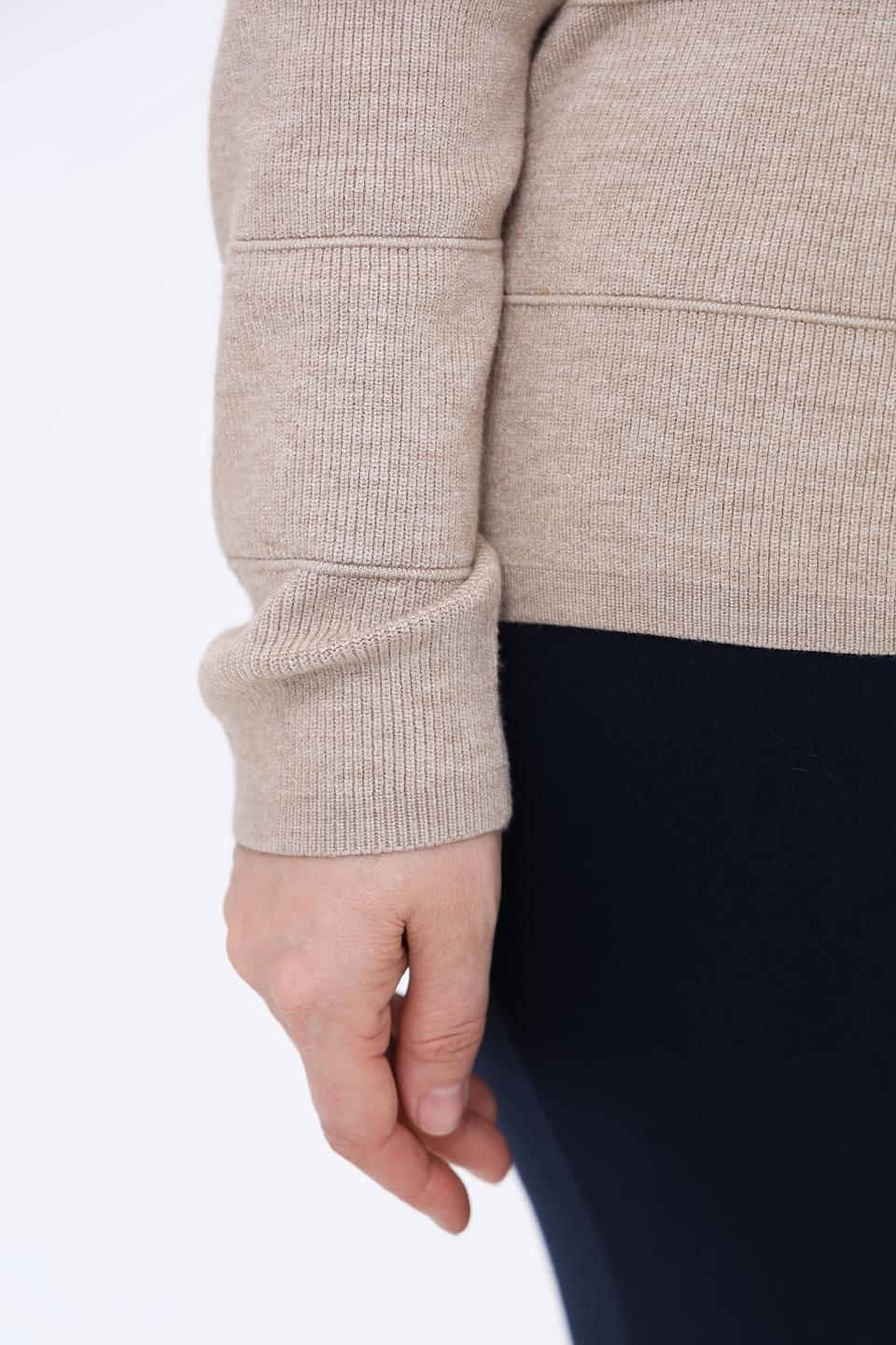 Пуловер Gerry Weber с воротником-стойкой бежевый