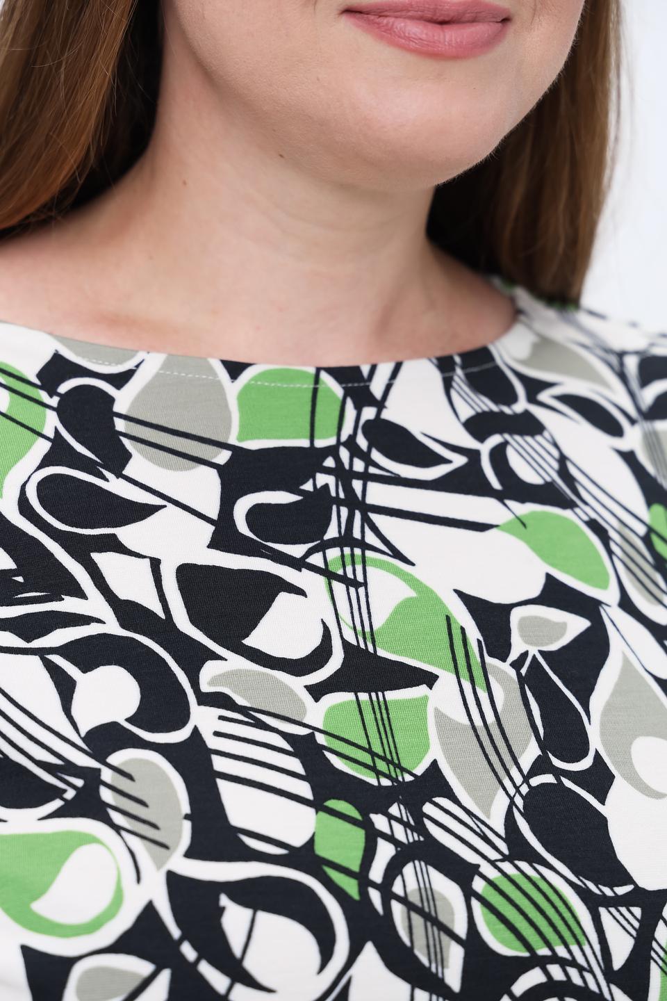 Лонгслив Lebek с абстрактным принтом