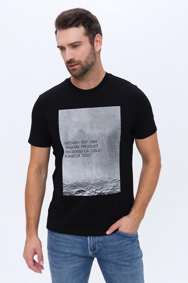 Футболка Guess с принтом чёрная