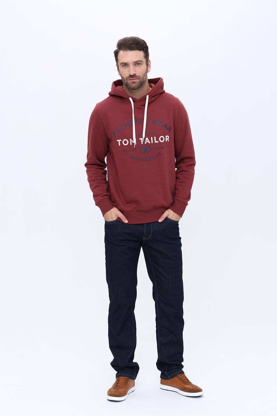 Толстовка Tom Tailor бордовая