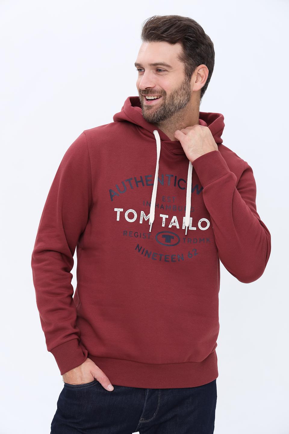Толстовка Tom Tailor бордовая