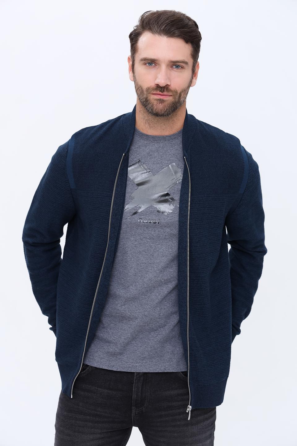 Кардиган Tom Tailor синий на молнии