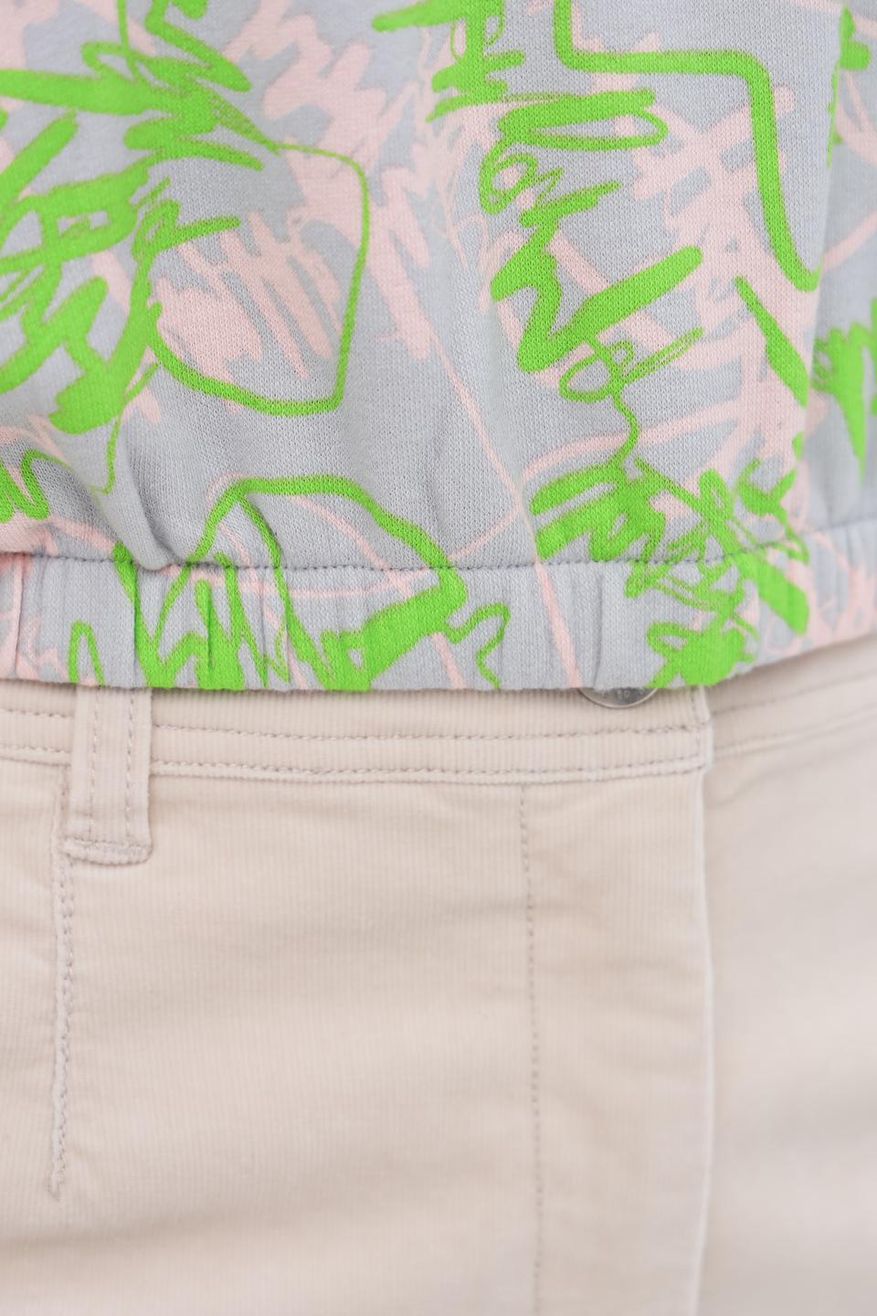 Пуловер Tom Tailor denim print серый