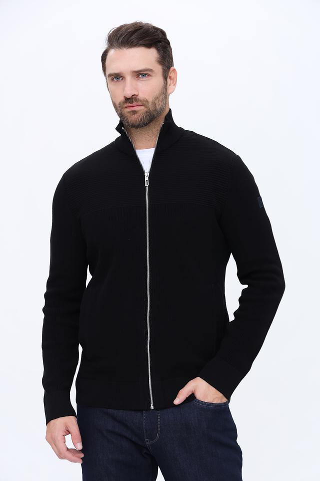 Кардиган Tom Tailor чёрный на молнии