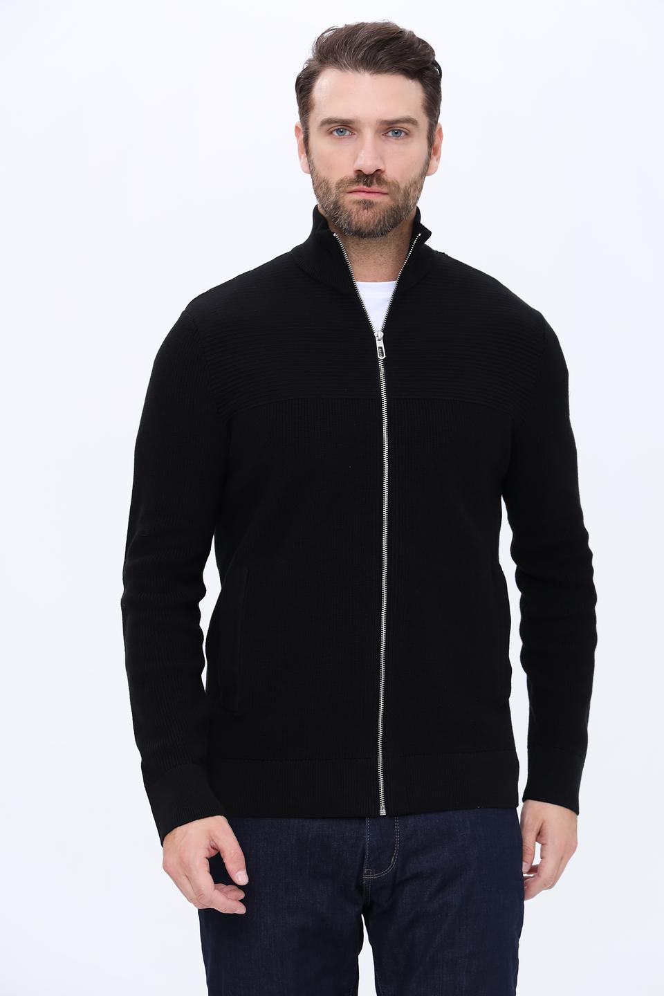 Кардиган Tom Tailor чёрный на молнии