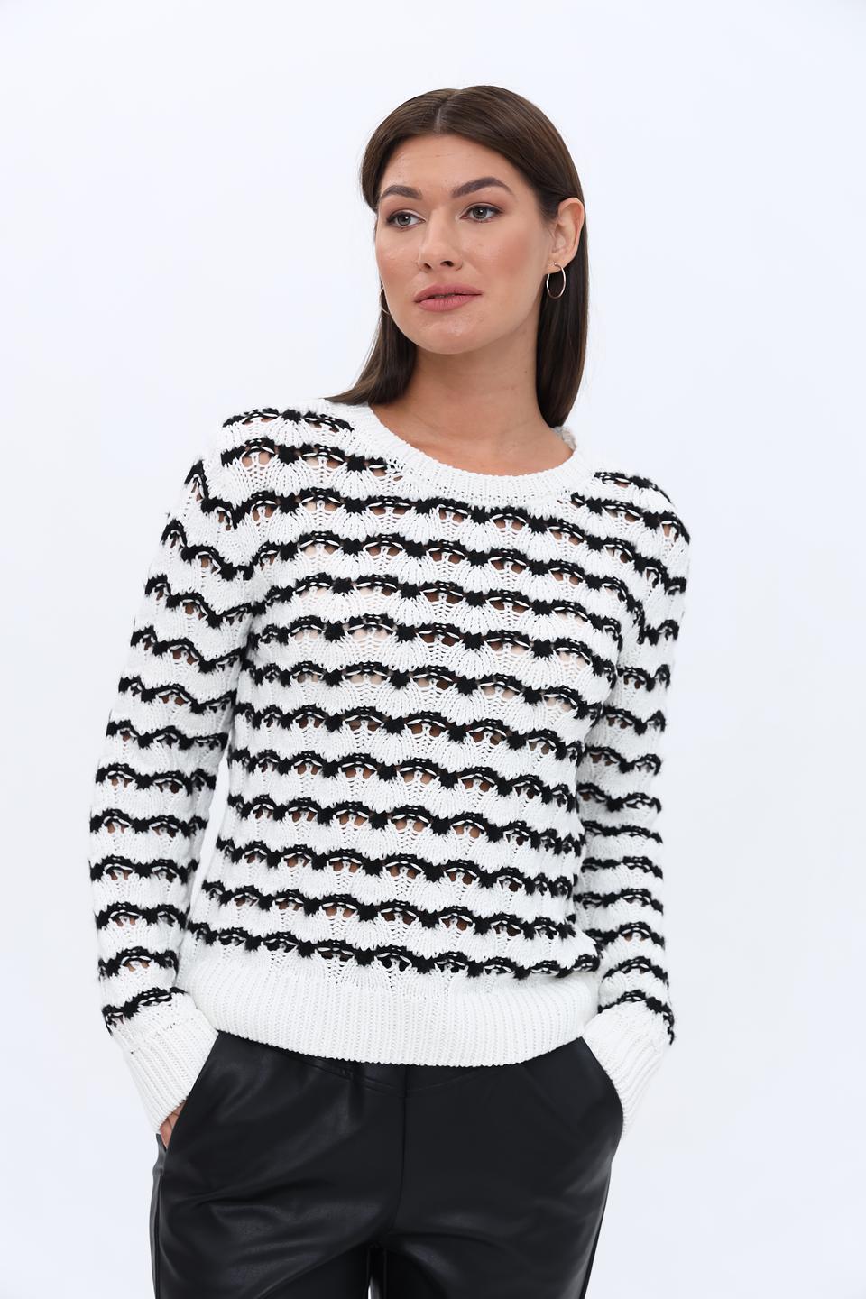 Пуловер More and More в полоску