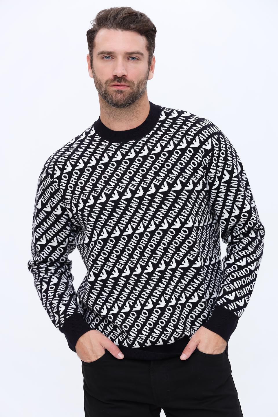 Джемпер Emporio Armani логотип чёрный