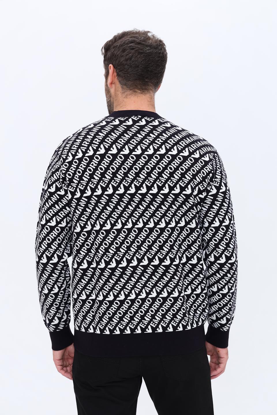 Джемпер Emporio Armani логотип чёрный