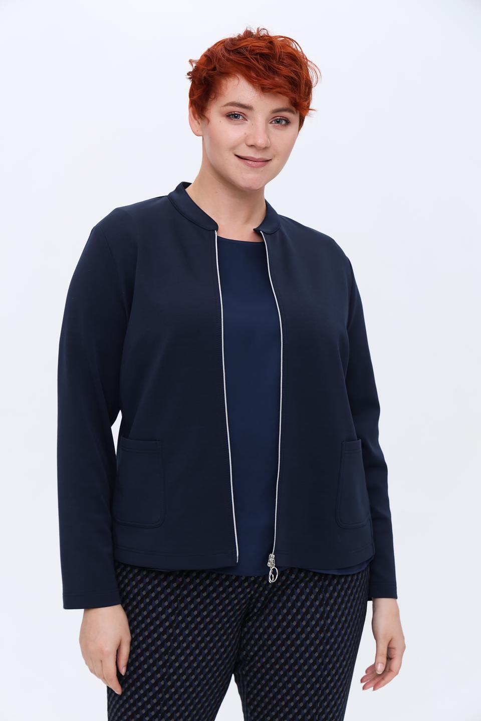 Жакет Frank Walder приталенный синий