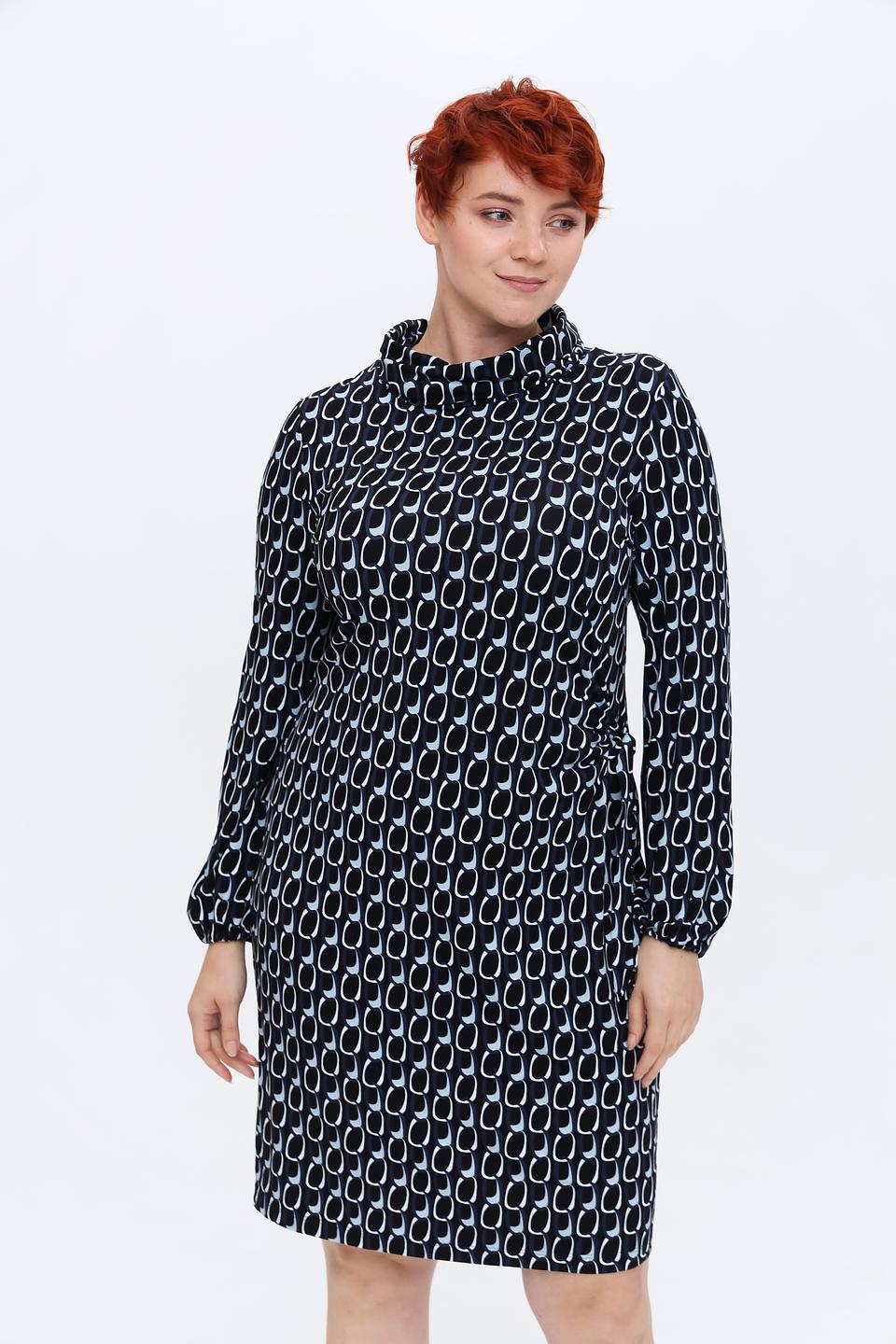 Платье Erfo с принтом в полоску