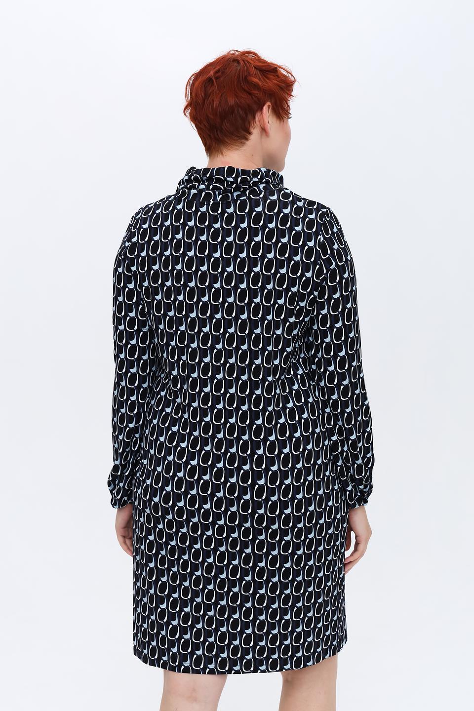 Платье Erfo с принтом в полоску