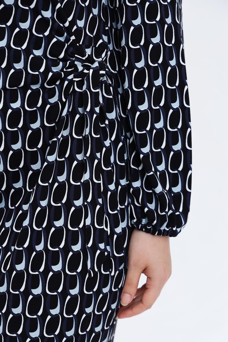 Платье Erfo с принтом в полоску