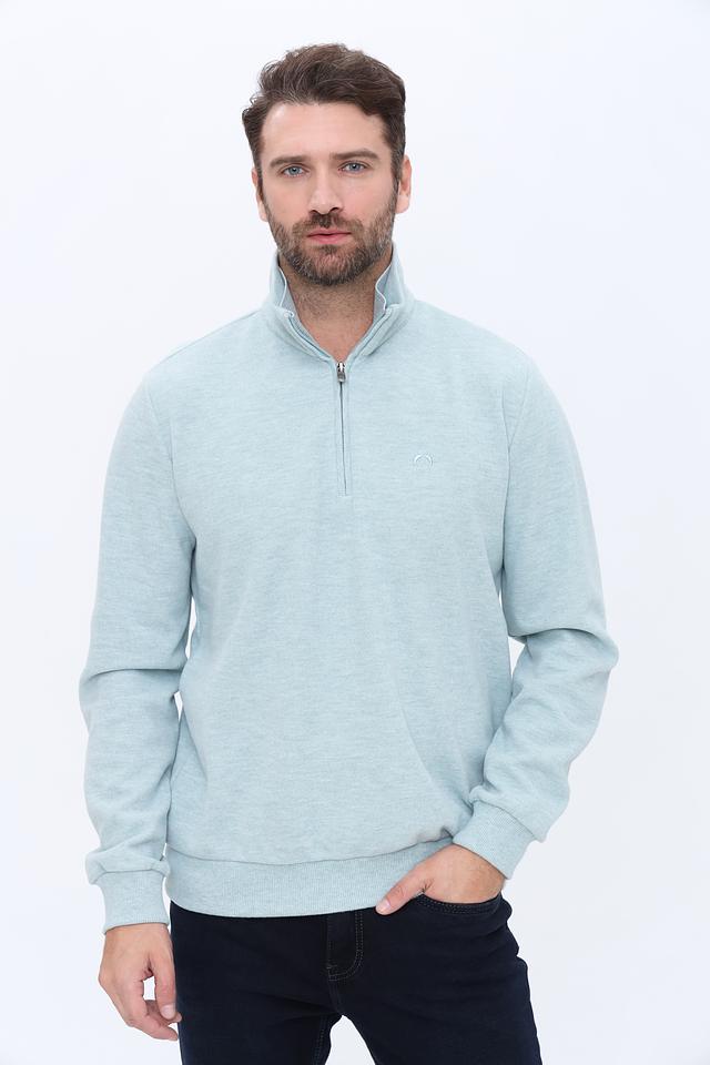 Джемпер Claudio Campione с молнией голубой