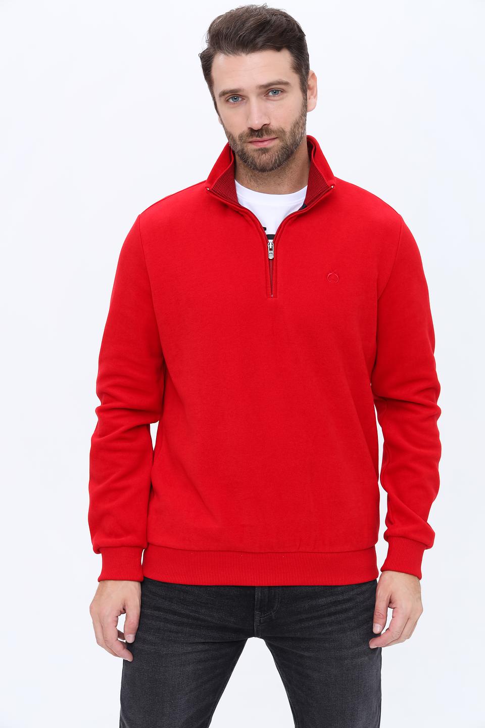 Джемпер Claudio Campione красный с молнией