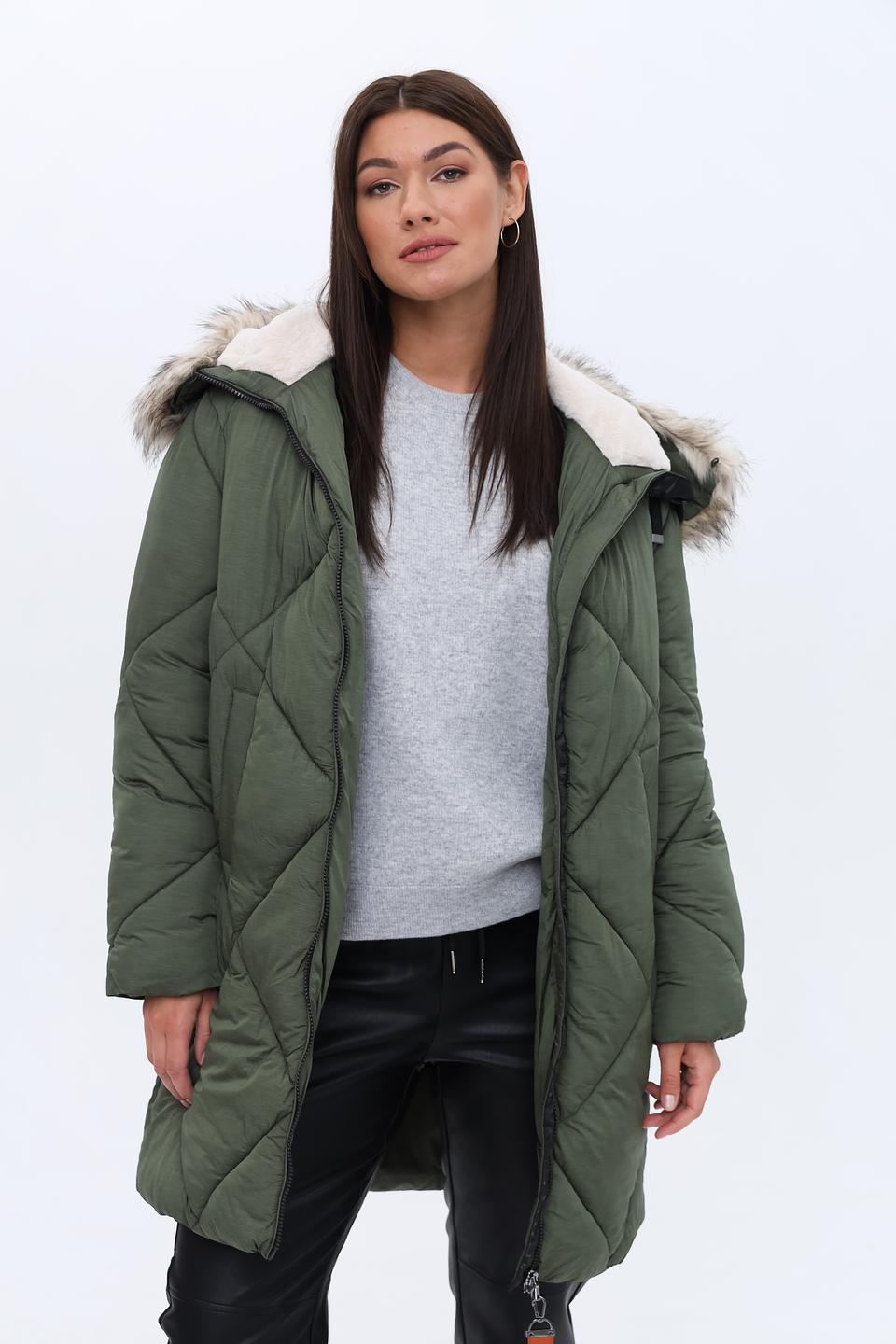 Куртка District стеганая хаки