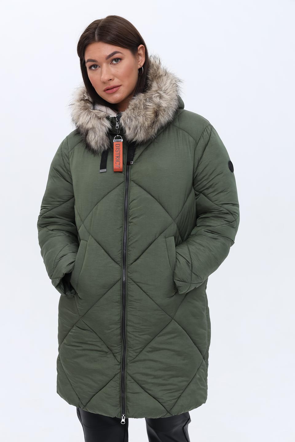 Куртка District стеганая хаки