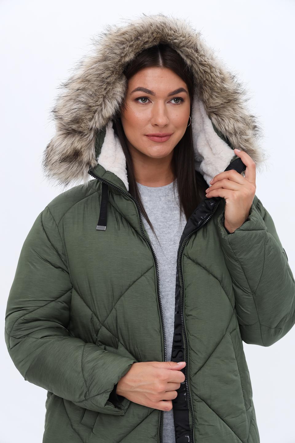 Куртка District стеганая хаки