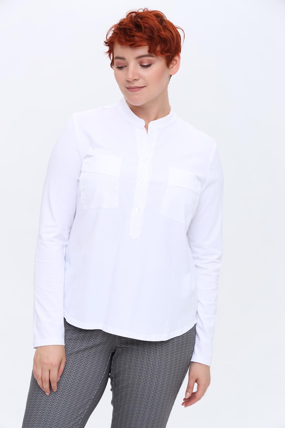 Блуза You Just White с карманами