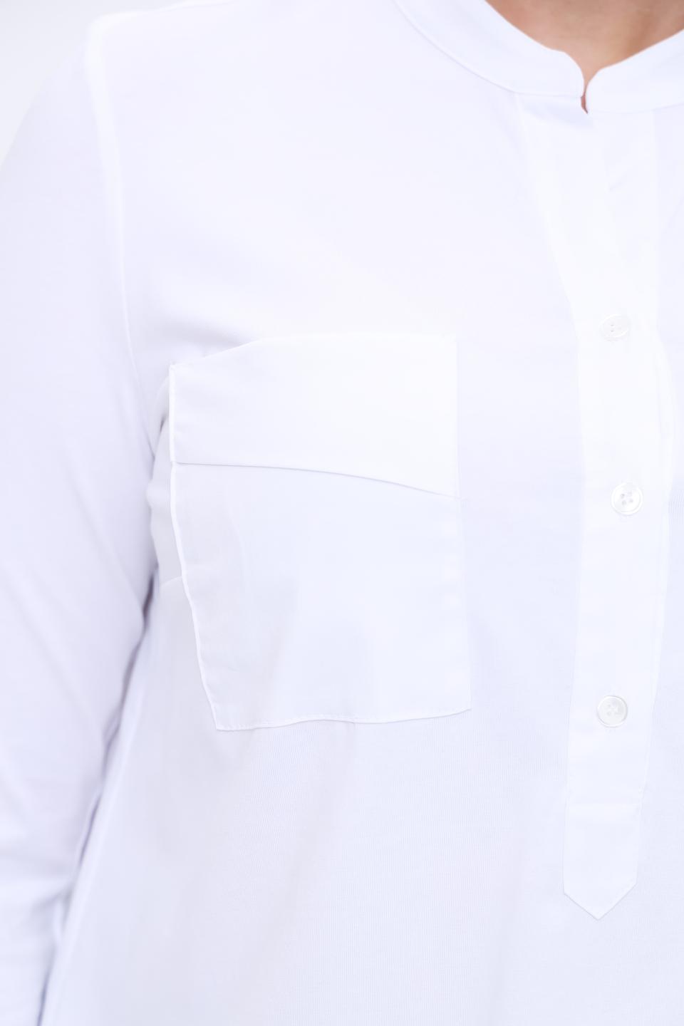 Блуза You Just White с карманами