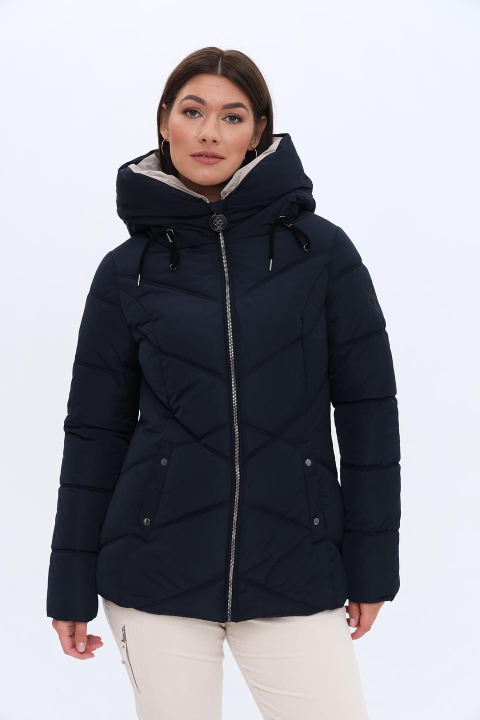 Куртка District стеганая тёмно-синяя