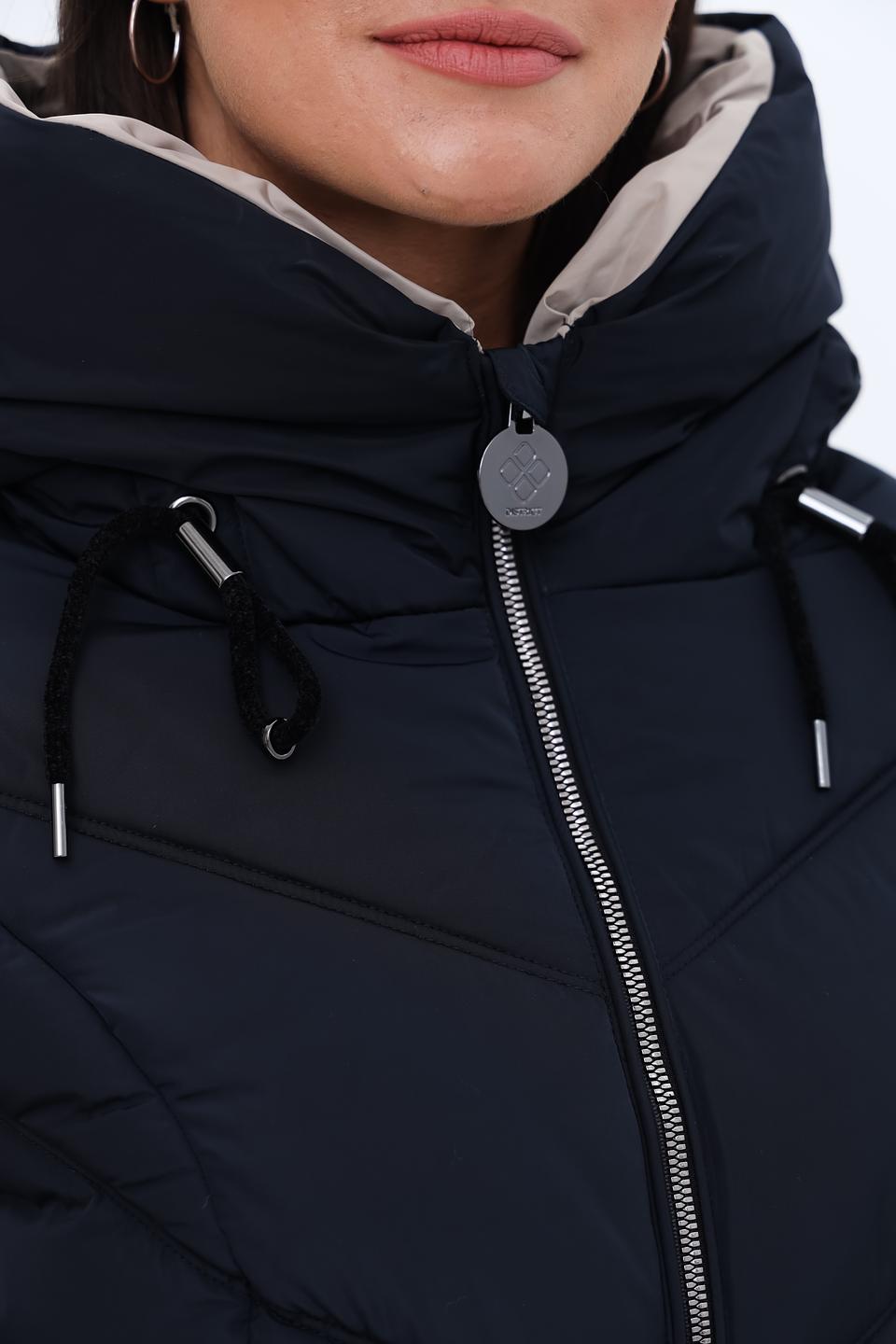 Куртка District стеганая тёмно-синяя