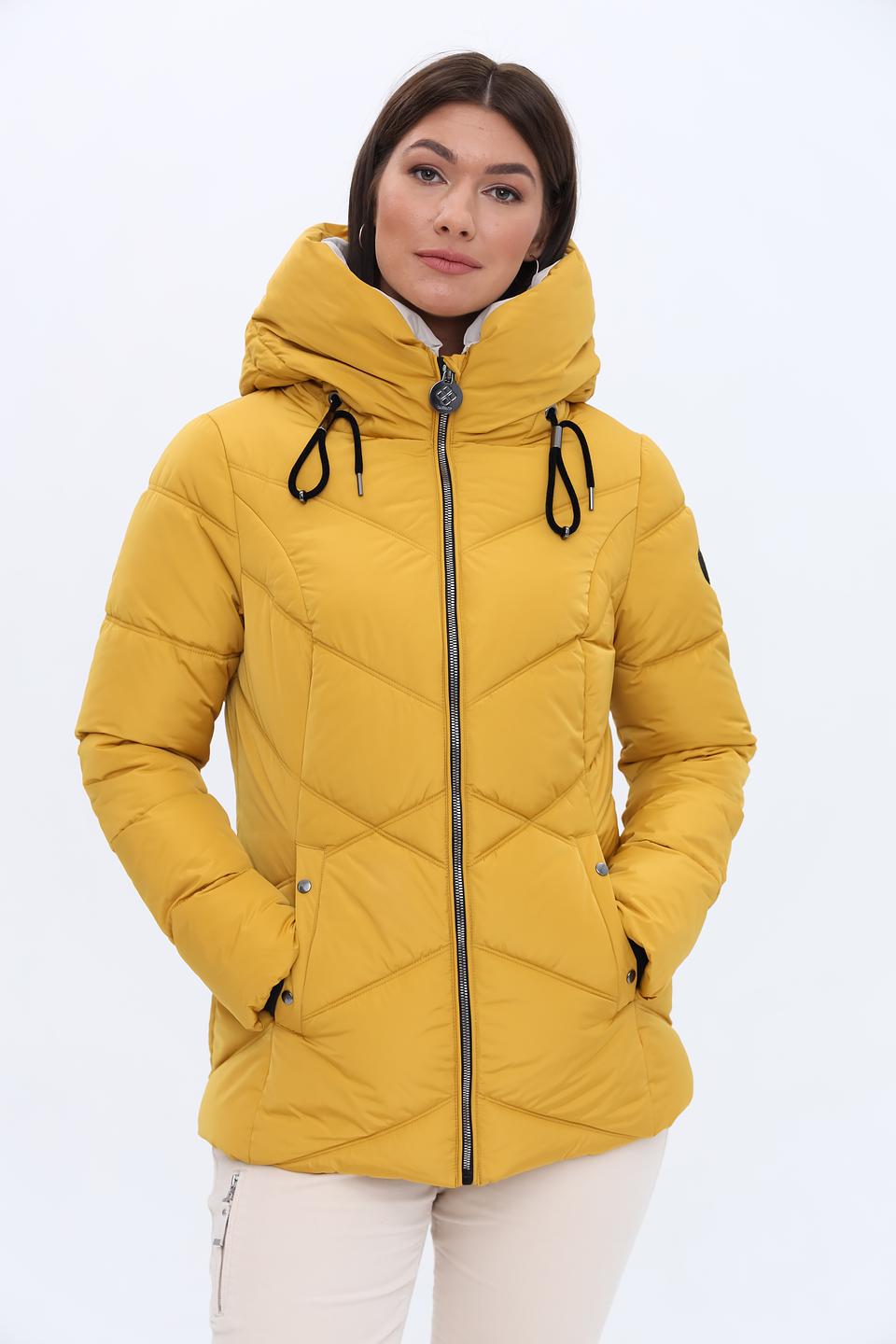 Куртка District стеганая горчичная