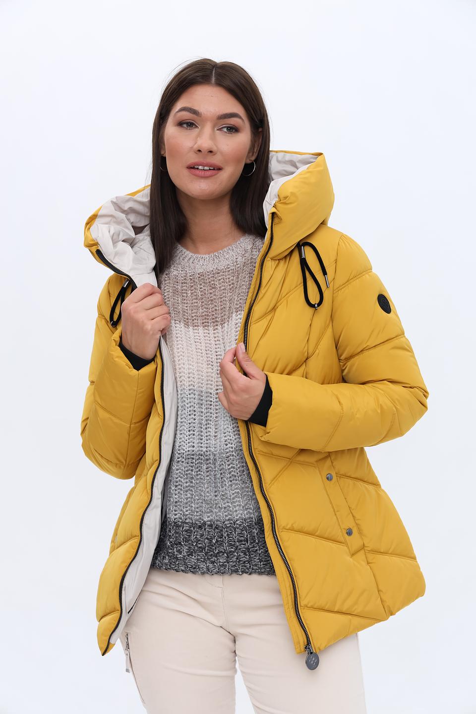 Куртка District стеганая горчичная