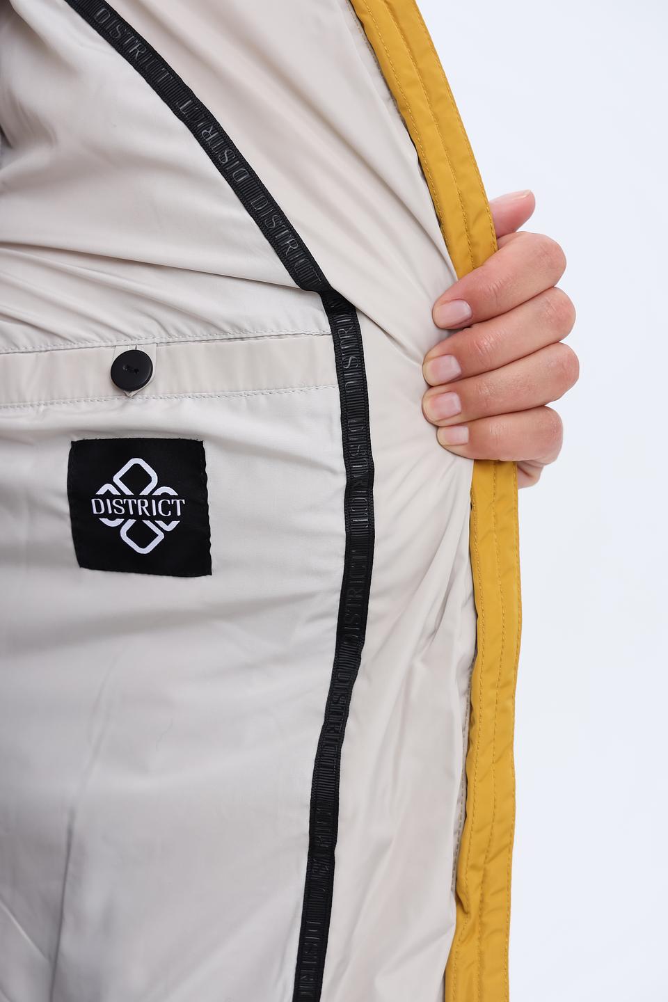 Куртка District стеганая горчичная